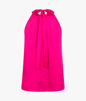 Corrali halter neck top in bright pink