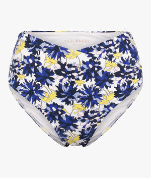 Poppins high waist bikini bottoms in blue