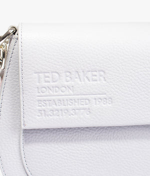 Daliai branded webbing crossbody in light grey
