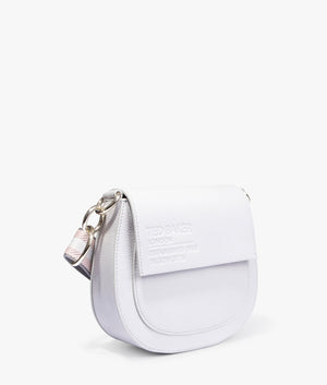 Daliai branded webbing crossbody in light grey