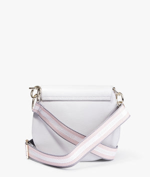Daliai branded webbing crossbody in light grey