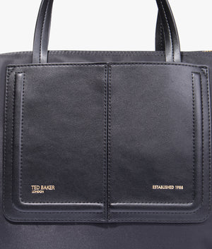 Voyena small tote bag in black