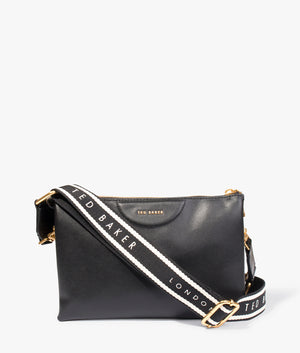 Esille webbing crossbody bag in black