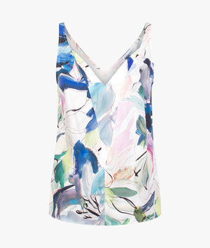 Hariyat v neck cami in white