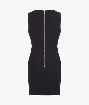 Tillio seam detail bodycon dress in black Tillio seam detail bodycon dress in black