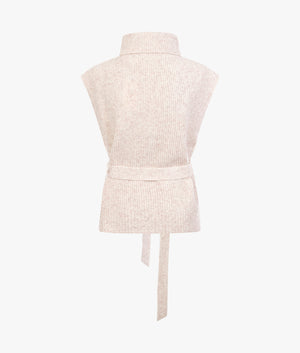 Malissr oversized funnel neck jumper in camel