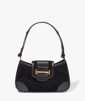 Edalani equestrian shoulder bag in black