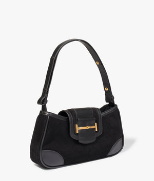 Edalani equestrian shoulder bag in black