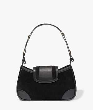 Edalani equestrian shoulder bag in black