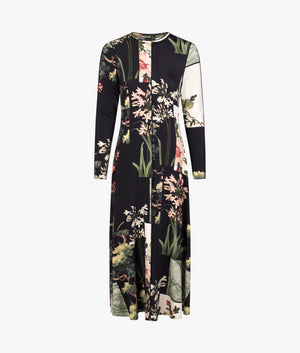Gretiaa skimming dress in black