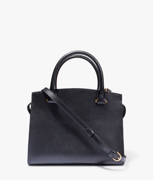 Myfair medium padlock bag in black