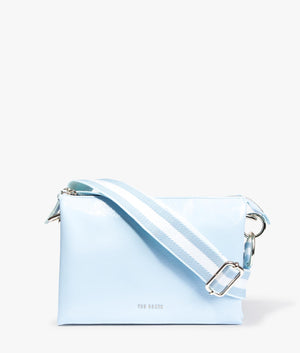 Darceyy branded webbing cross body in pale blue