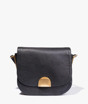 Imilda lock detail crossbody in black