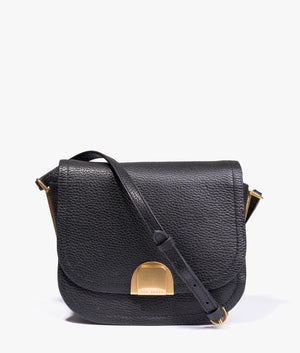 Imilda lock detail crossbody in black