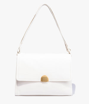 Imilily lock detail shoulder bag in ivory