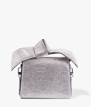 Nialisa sift knot crystal crossbody in silver