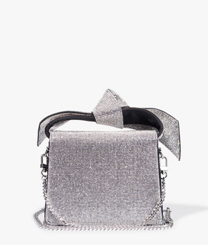 Nialisa sift knot crystal crossbody in silver