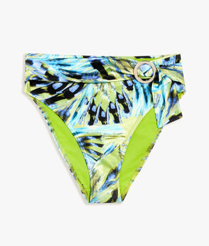 Chayrl printed bikini bottom in lime