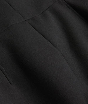 Manabud tailored midi dress in black