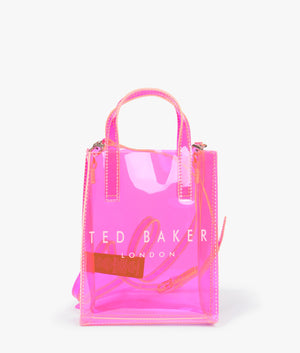 Sheacon transparent nano icon bag in bright pink