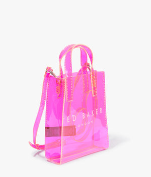 Sheacon transparent nano icon bag in bright pink