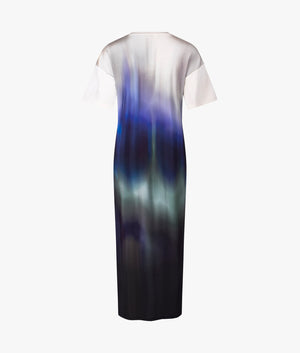 Ottlee printed tee shirt dress in black