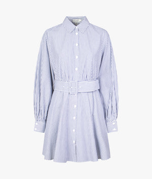 ted baker blue and white striped dress NWT TED BAKER YUNI STRIPED BODYCON DRESS W/ BELT
