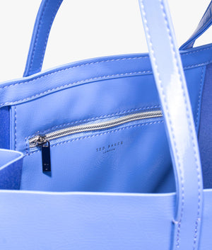 Crikon east west crinkle shopper in mid blue