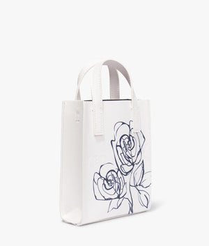 Alimkon linear rose mini crossbody in cream