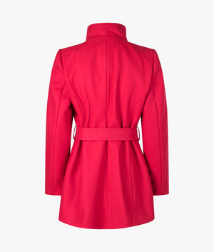 Ted Baker Rosess short belted wool wrap coat in red EQVVS Womens