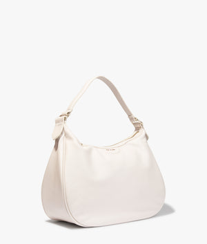 Esiah webbing leather hobo bag in ecru