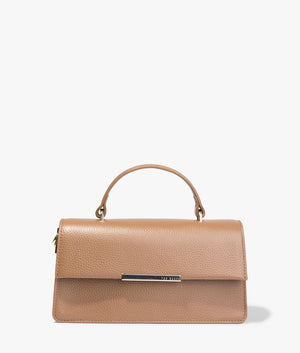 Rosly bar detailed tote in brown
