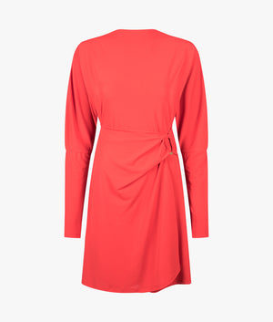 ted baker burnt orange dress TED BAKER ELYRA mesh dress in orange / dark red / red