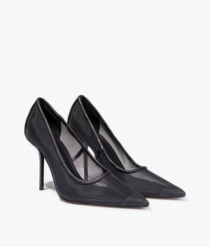 Megaan court shoes in black