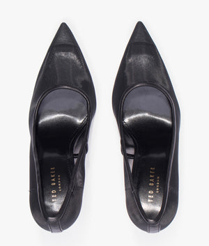 Megaan court shoes in black
