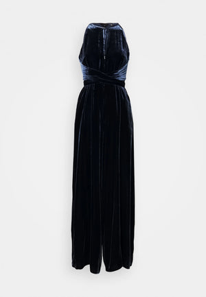 Libbiey halterneck jumpsuit in navy
