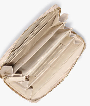 Divina zip around purse in beige