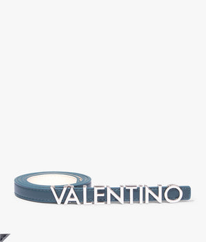 Belty logo belt in ottanio and silver
