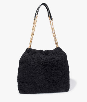 Qube hobo bag in black