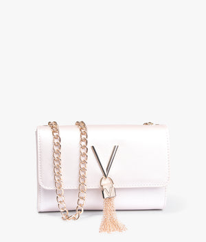 Divina SA pattina small clutch in platino