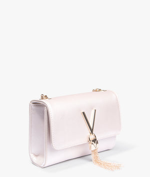 Divina SA pattina small clutch in platino