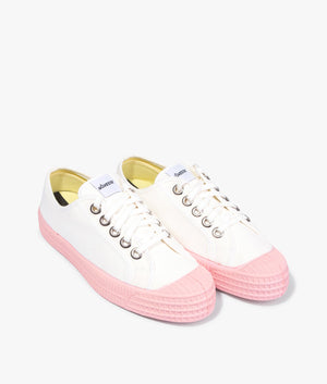 Star master colour sole in white & pink