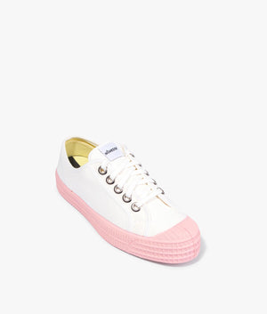 Star master colour sole in white & pink