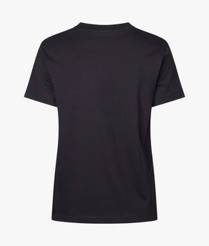 Institutional straight tee shirt in black