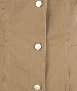 Badge strappy workwear in shitake