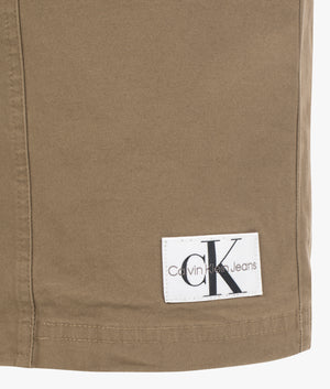 Badge strappy workwear in shitake