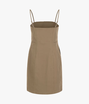 Calvin Klein Jeans Badge strappy workwear in shitake EQVVS Womens