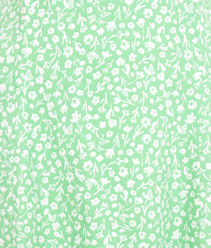 Calvin Klein Jeans Off the shoulder mini dress in ditsy floral green EQVVS Womens