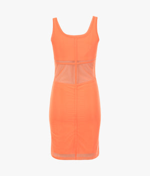 Calvin Klein Jeans | Mesh tank dress in summer squash | EQVVS Womens Calvin Klein Jeans | Mesh tank dress in summer squash | EQVVS Womens