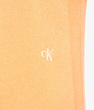 Knitted tank dress in crushed orange